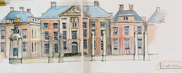 paleis het loo aquarel 2